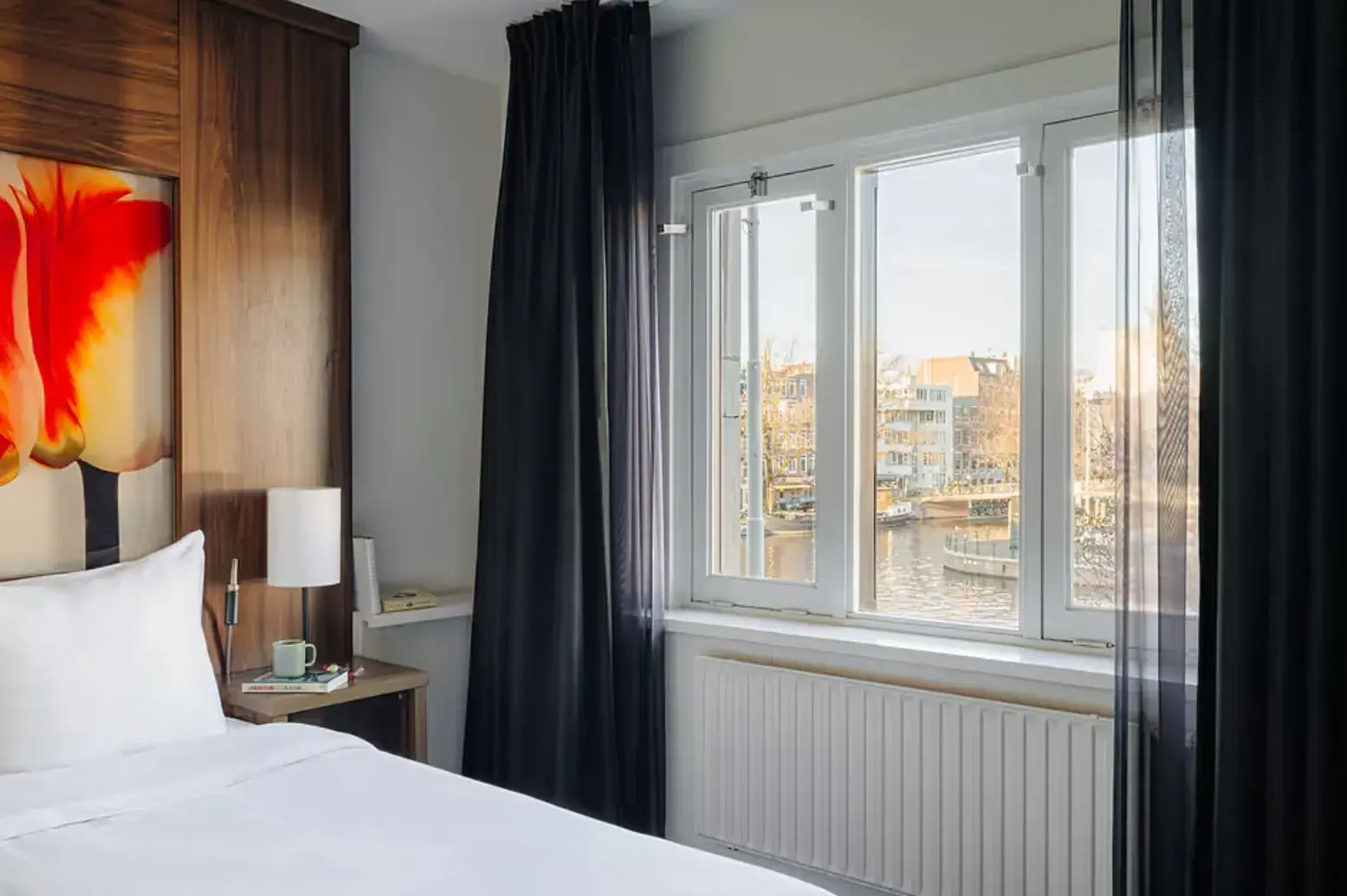 Room with canal view at Eden Hotel Amsterdam